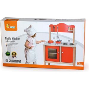 Viga Toys - Kinderkeuken - Nobel - Rood