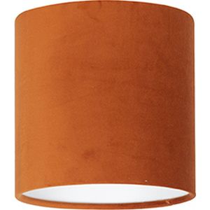 Uniqq Lampenkap velour oranje Ø 20 cm - 20 cm hoog