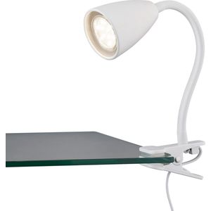 Trion - Wandy - LED Klemlamp - Wit - GU10 Fitting