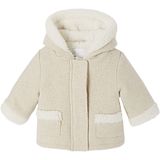 Vertbaudet Babymantel van iriserende wollen stof met voering van imitatiebont