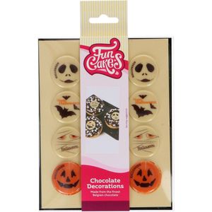 FunCakes Chocolade Decoraties - Halloween - Ø3,8cm - Set/12