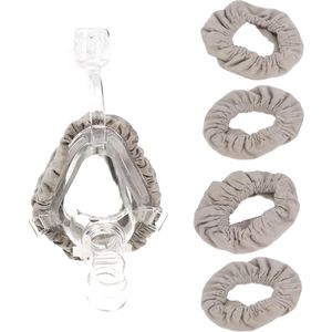 4-delige gezichtsmasker voering set van katoenmix - Professionele herbruikbare riemhoezen voor CPAP - Comfortabel voor ziekenhuis gebruik