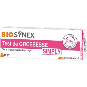 BioSynex Simply Zwangerschapstest - Testkit voor hCG Hormoon - 2 STUKS - Snel Resultaat - Betrouwbaar - Gevoelig - Uitgestelde Menstruatie