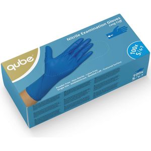 Disposable Nitril onderzoekshandschoenen – Lange manchet - Maat M - 100 stuks