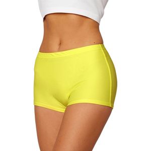 Merry Style HI-Leila Dames Zwembroek - Zwemshorts - Bikinibroekje - Elastische tailleband - Polyamide & Elastaan - Geel (1188) - 58