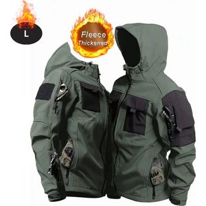 Bovista Skipak - SkiBroek - Skijas - Ski Suit - Wintersport - Heren - Winter - Warm Fleece - Legergroen - Maat XS