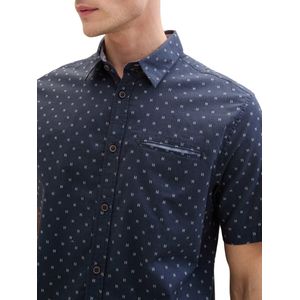 Tom Tailor Overhemd Overhemd Met Allover Print 1040138xx10 34714 Mannen Maat - XL