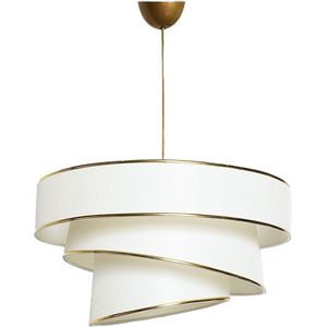Verlichting - Kroonluchter Lusia - Goud Metaal 40x30x20-72cm (diameter kappen en tot 72 cm hanghoogte) - Elegante Stijlvolle Verlichting