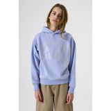 GARCIA - Tekst Print Sweater - Blauw - Lange Mouw