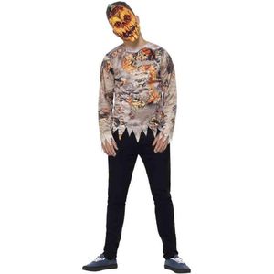 Monster & Griezel Kostuum | Afschuwelijke Pompoen Man | Extra Small | Halloween | Verkleedkleding