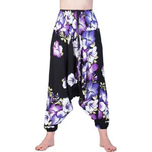 PANASIAM Aladin broek Butterfly, harembroek, ballonbroek past M tot L, bloeiers