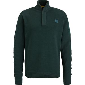 PME Legend - Knitted Half Zip Trui Donkergroen - Heren - Maat XL - Regular-fit