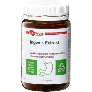 Dr. Wolz Gember Extract - met plantenstof Gingerol - supplement voor rustige maag en tegen misselijk - Supplement voor duikers