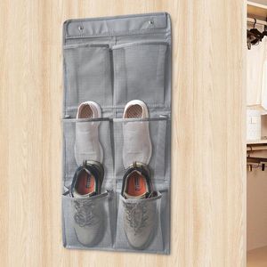 JGS ® Handige Hangende Schoenopberger voor Kamperen en Caravan, Zes Grote Ventilerende Vakken, Eenvoudige Installatie