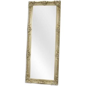 Spiegel - Zilveren spiegel - Groot, Zilver - 199 cm hoog