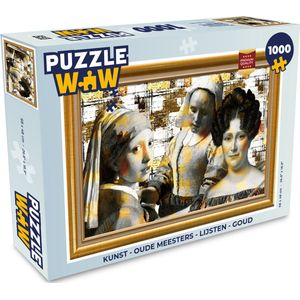 Puzzel Kunst - Oude meesters - Lijsten - Goud - Legpuzzel - Puzzel 1000 stukjes volwassenen
