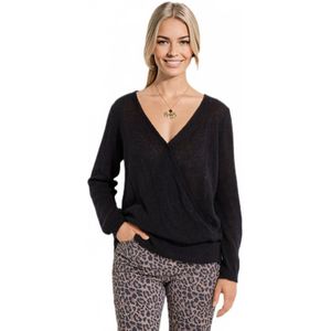 Pull doux cache-coeur avec alpaga et mohair