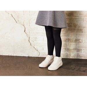 Pepperts! Kindermaillot Kabelpatroon Maat 146/152 Zwart