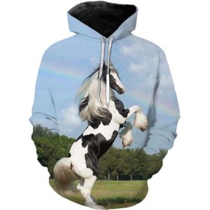 Hoodie bonte paard - 3XL - vest - sweater - outdoortrui - trui - sweatshirt