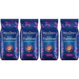 Mö­ven­pick Espresso koffiebonen 4 x 1 kilo