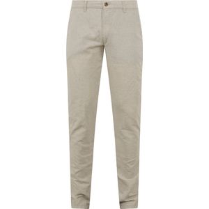 Suitable Chino broek Pico Linnen Beige - Maat 98 - Heren - Mannen broeken