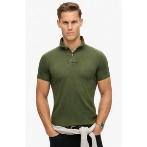 Superdry Studios Jersey Lange Mouw Poloshirt Groen XL Man