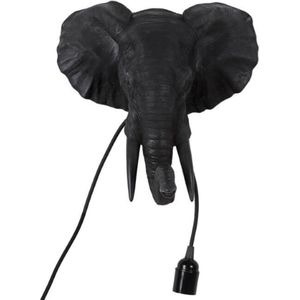 Countryfield - Wandlamp Olifant - Zwart - Dierenlamp