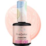 Pink Gellac - Gellak Effect Coat - Cosmic Red - 15ml - Rode Effect Coat Gellak