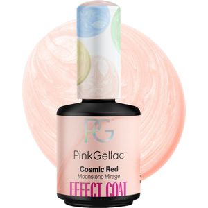 Pink Gellac - Gellak Effect Coat - Cosmic Red - 15ml - Rode Effect Coat Gellak