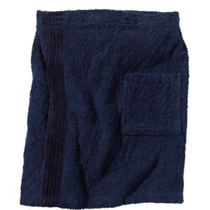 BECO saunakilt voor heren, klittenband, zakje, ca. 54 cm, donkerblauw