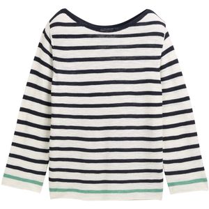 TOM TAILOR Plussize damestrui, 37829 - Offwhite Green Navy Streep, 54 Grote maten