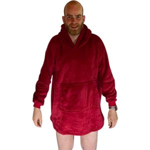 THUISTRUI - Warme trui - fleece deken - rood