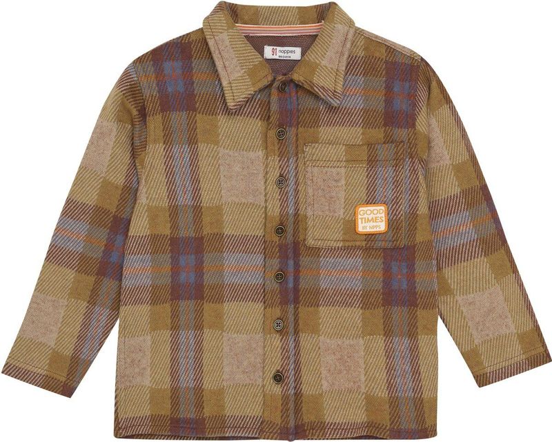 Noppies - Overhemd Redkey - Lichtbruin - Ruitpatroon