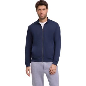 FALKE Basic Apparel Light Sweat Zip zacht comfortabel katoen sweater heren blauw - maat XL