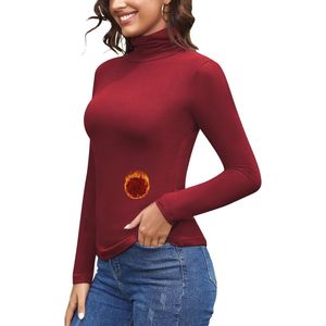 Warm Coltrui Dames Onderhemd met Lange Mouwen - Thermo Rolkraagshirt