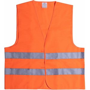 Veiligheidshesje - met Reflectie - Veiligheidsvest - Reflectievest - Veiligheidshesje - Oranje