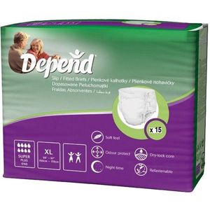 Depend Slip Super Plus Extra Large 15 stuks
