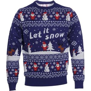 Foute Kersttrui Dames & Heren - Christmas Sweater ""Let it Snow"" - Mannen & Vrouwen Maat XXXL - Kerstcadeau