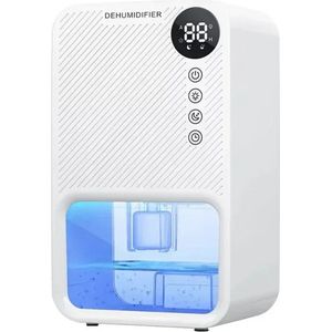 Deshumidificateur - Vochtvreter Electrisch met Ambient Lighting - Luchtontvochtiger Slaapkamer met Instelbare Timer