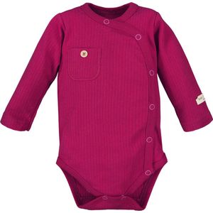 Eevi - Rompertje - Omslagromper - Overslagromper - Bordeaux - Maat 68 - 4 t/m 6 maanden