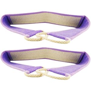 2-pack exfoliërende handdoek bodyscrub exfoliërend met handvat spa