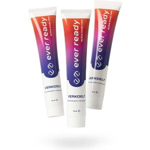 Ever Ready Cooling Gel 3-pack - Snel Intrekkende Formule - 100% Natuurlijke Gewricht- & Spierbalsem - Spiergel tegen Nekpijn, Spierpijn & Rugpijn - Menthol Cremé & Koelgel - Tropische geur - 3x75ML