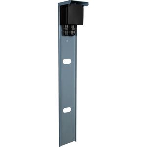 Buitenstopcontact - Glampère New Hydro - Pro - Grijs - Tuinpaaltje met enkel stopcontact randaarde - 2 wartels - IP55 - 65cm
