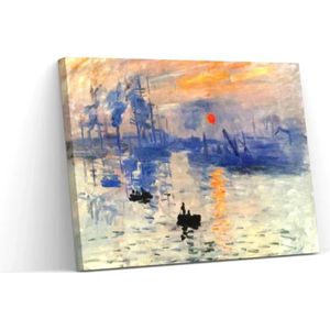 Schilderen op nummer – Impressie Zonsondergang - Claude Monet - Schilderen op nummer volwassenen - schilderen op nummer volwassen - Yuko ®