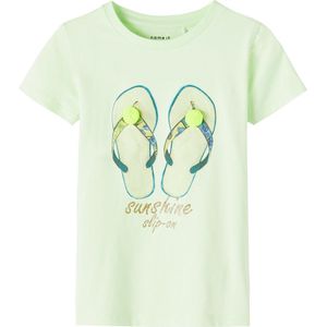 Name it t-shirt meisjes - groen - NMFfransisca - maat 92