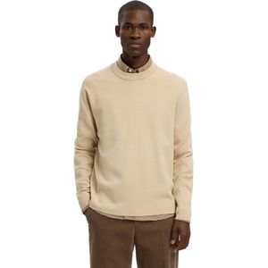 Selected Homme - SLHTELLER FN RELAXED CREW NECK - Trui - Grijs - Relaxed Fit