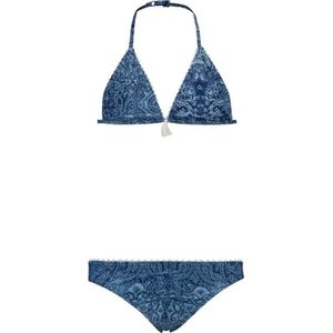 Shiwi Triangle bikini denim paisley - monaco blue - 128