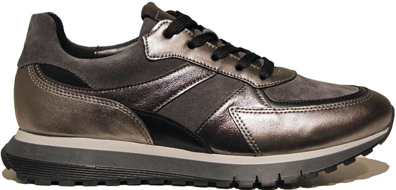 Gabor - Turijn - Sneakers - Grijs/zilverkleur - Sleehak
