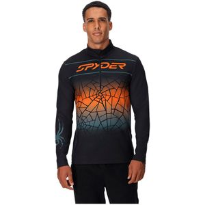 Spyder - Podium - Sweatshirt - Zwart - Halve Rits