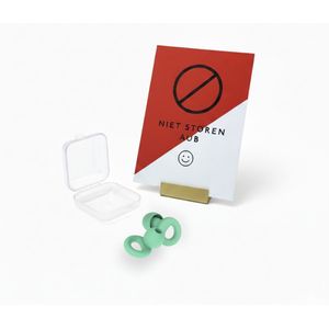 LIFE SAVERS | Focus Set | Earplugs to Focus | Focuskaartje/Niet Storen | Oordoppen en focuskaartje om te concentreren | Oordopjes | Focuskaart | Niet Storen | Concentratie | Focus | Noice Cancelling | 27dB | Stijlvol | Cadeau | Cadeauset | Mint